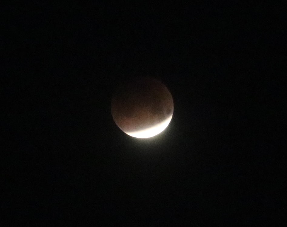 Eclipse in progress - Super Blue Blood Moon IMG_2407