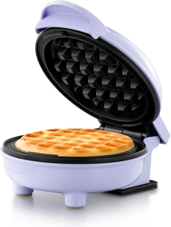 Lavender Personal Mini Waffle Maker from Holstein Housewares