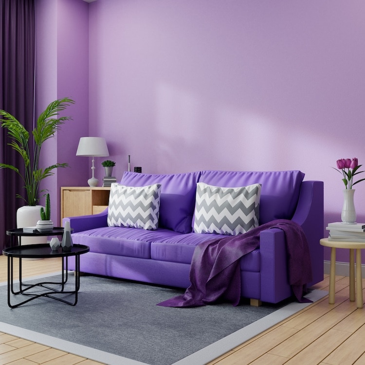 Purple Living Room