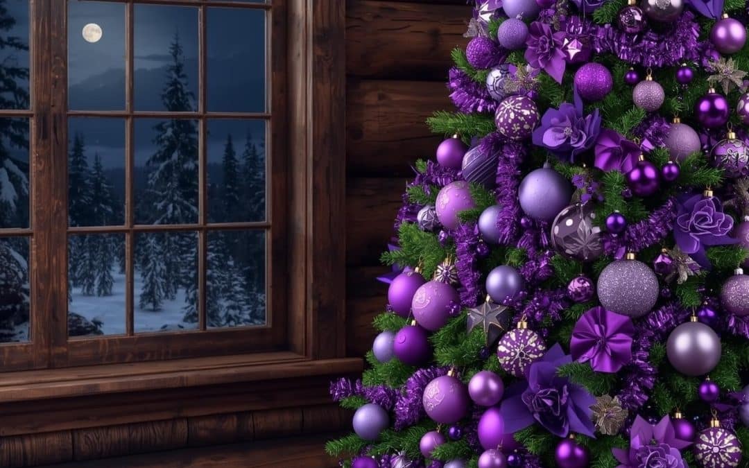 7 Purple Christmas Tree Décor Ideas