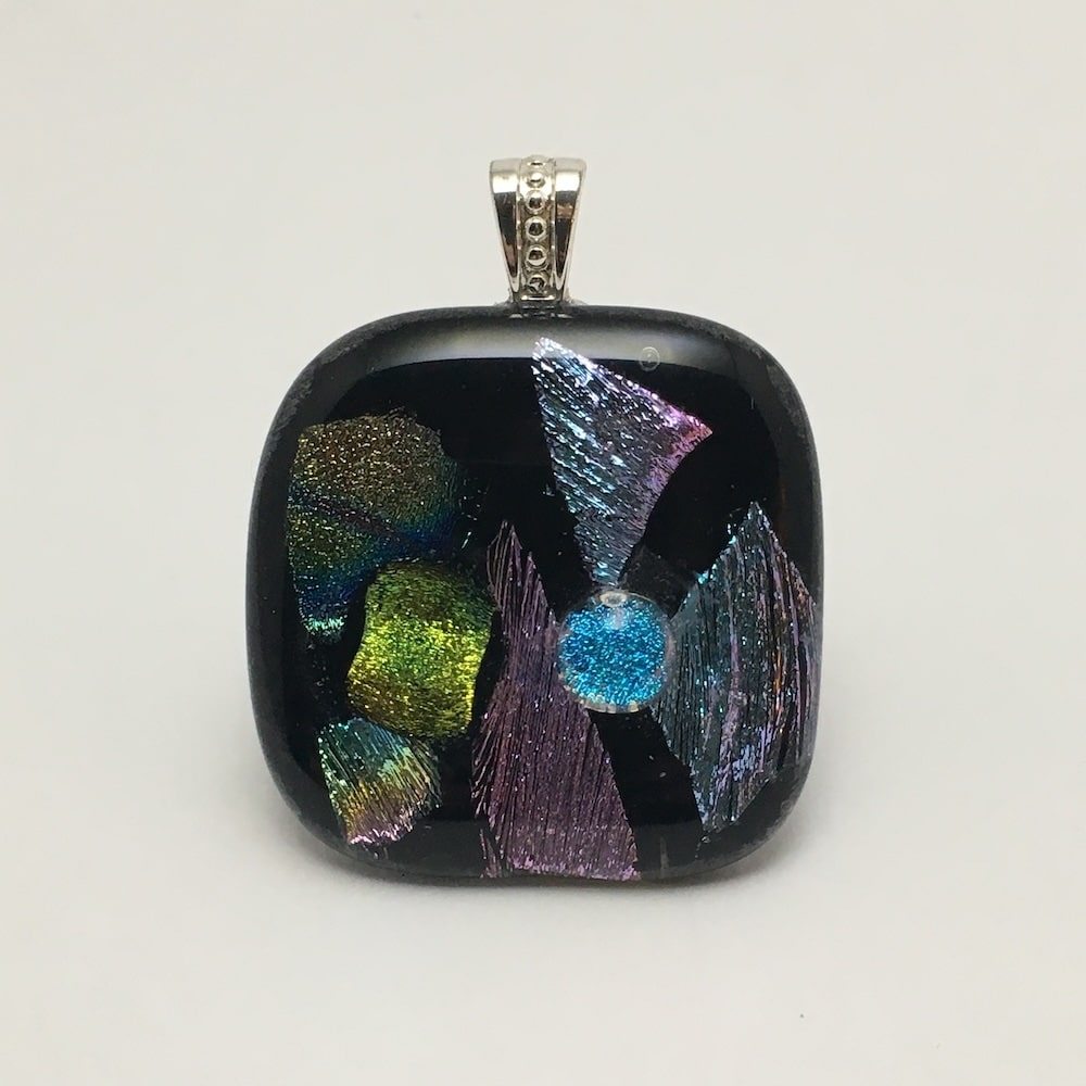 Cosmic Square - Dichroic Pendant - Image 3