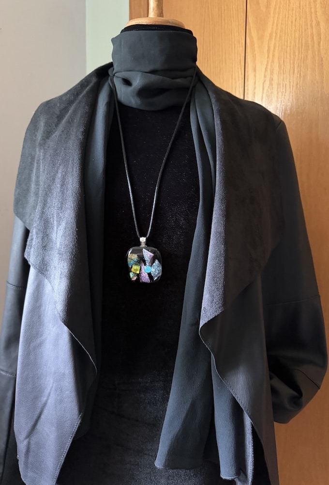 Cosmic Square - Dichroic Pendant - Image 2